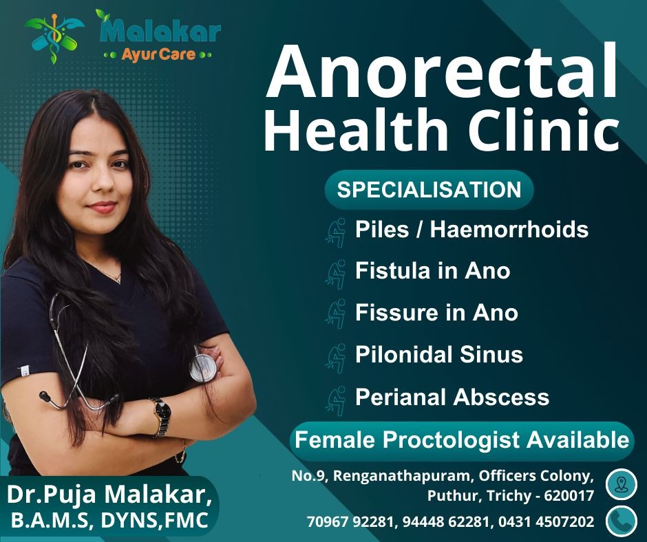 Proctology Specialist in Trichy malakar ayur care main image