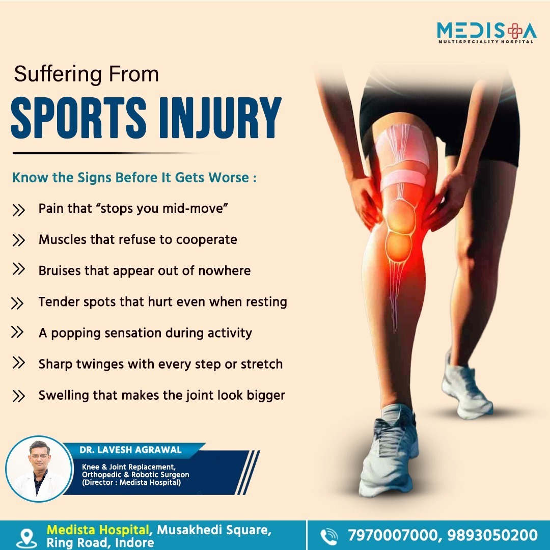 Best Orthopedic Doctor in Indore for Sports Injury Treatment - Dr. Lavesh Agrawal at Medista Hospita main image