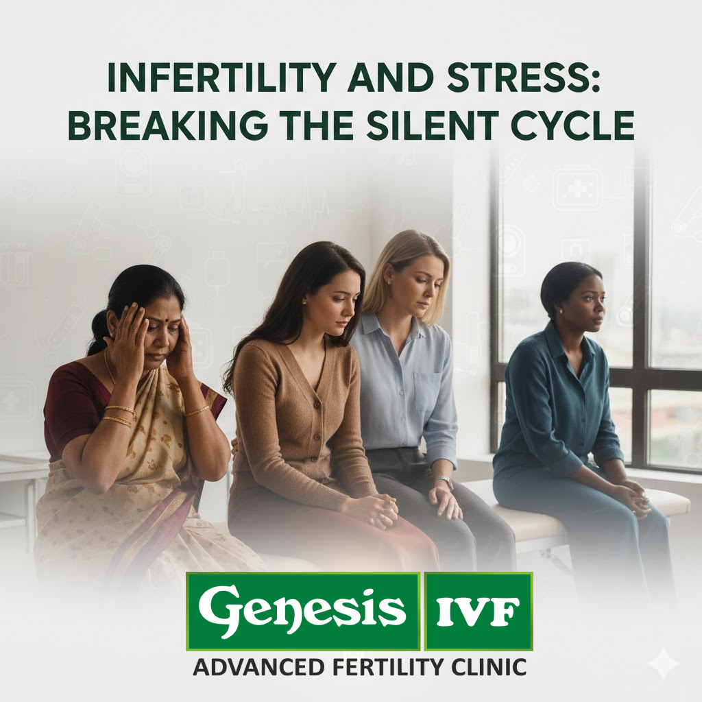 Infertility and Stress: Breaking the Silent Cycle  - Genesis IVF Fertility Hospital in Coimbatore main image
