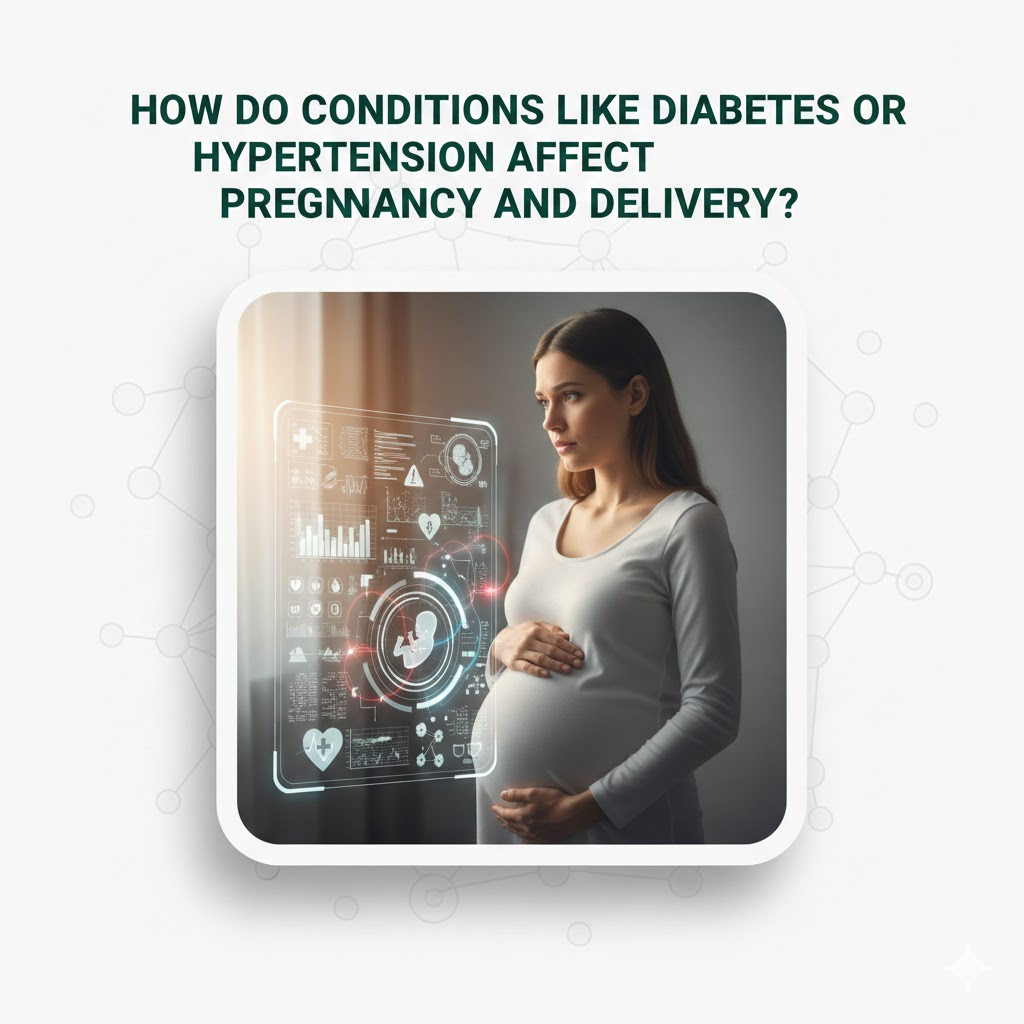 How Do Conditions Like Diabetes or Hypertension Affect Pregnancy and Delivery? main image