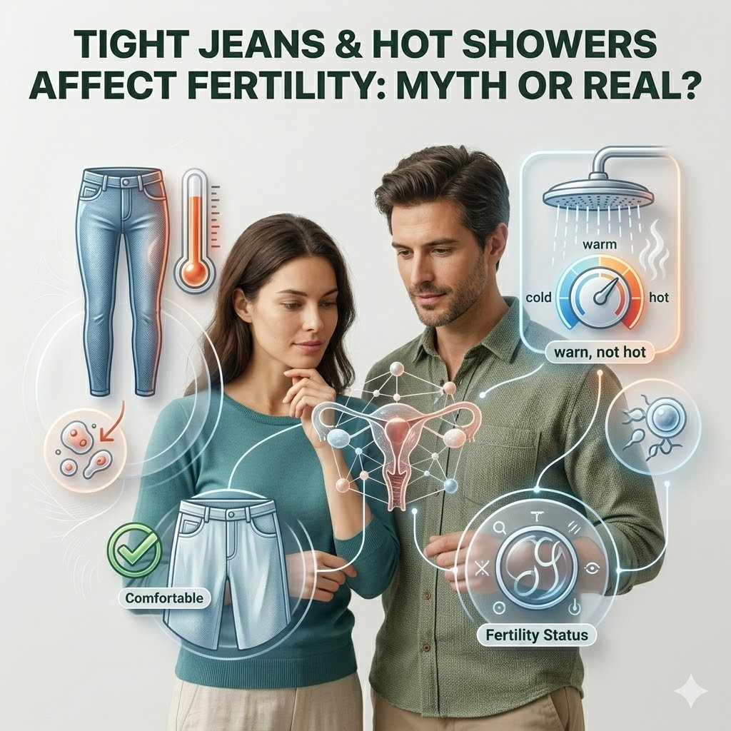 Tight Jeans & Hot Showers Affect Fertility: Myth or Real? main image