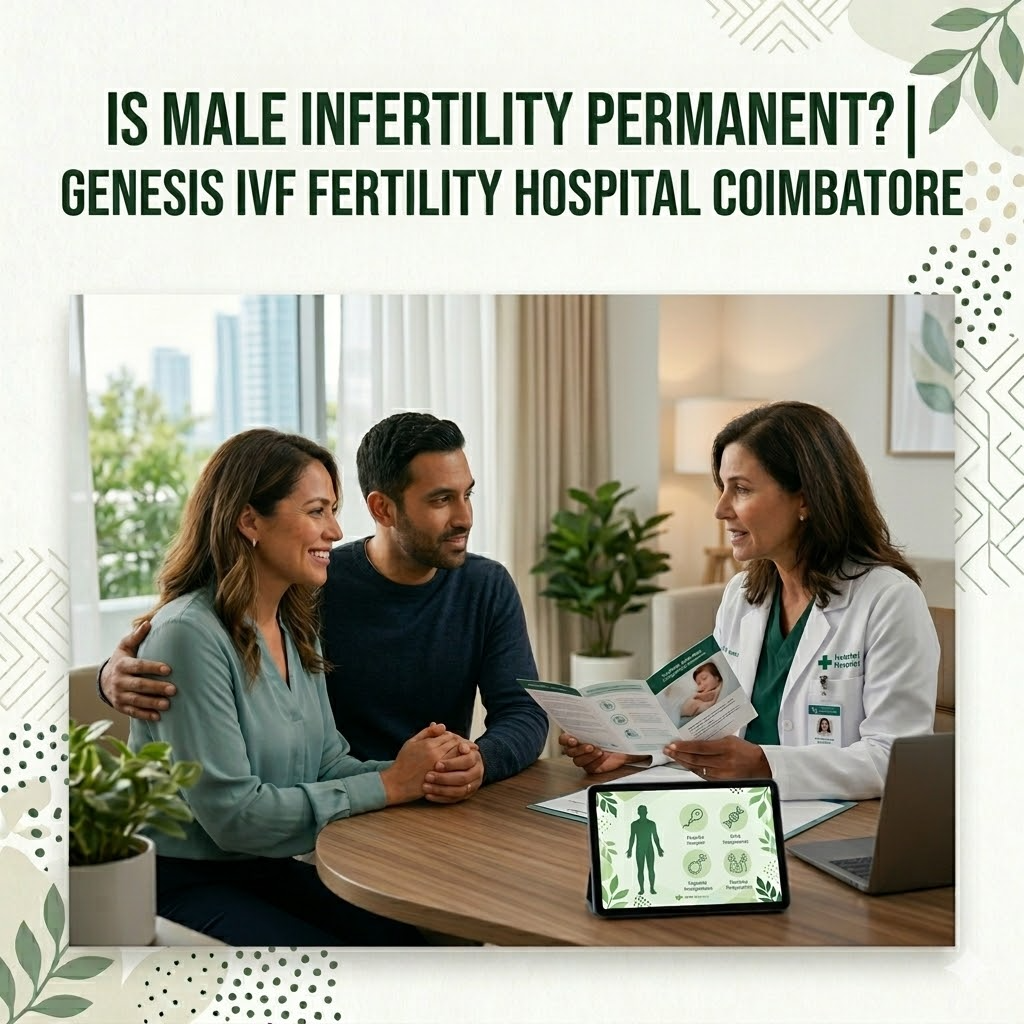 Is Male Infertility Permanent? | Genesis IVF Fertility Hospital Coimbatore main image