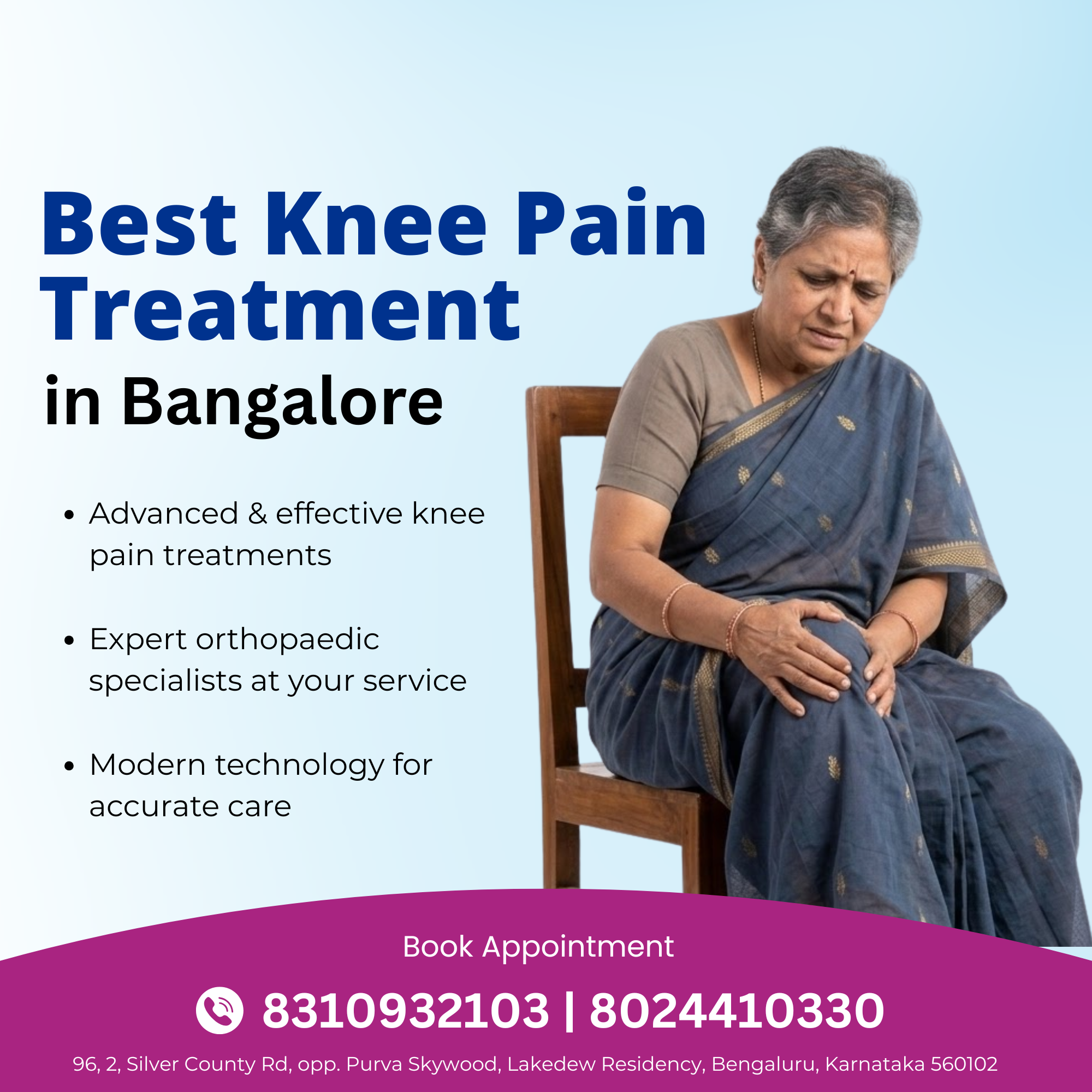 Knee Pain Treatment in Bangalore – Expert Care at Harlur Pain Relief Clinic main image