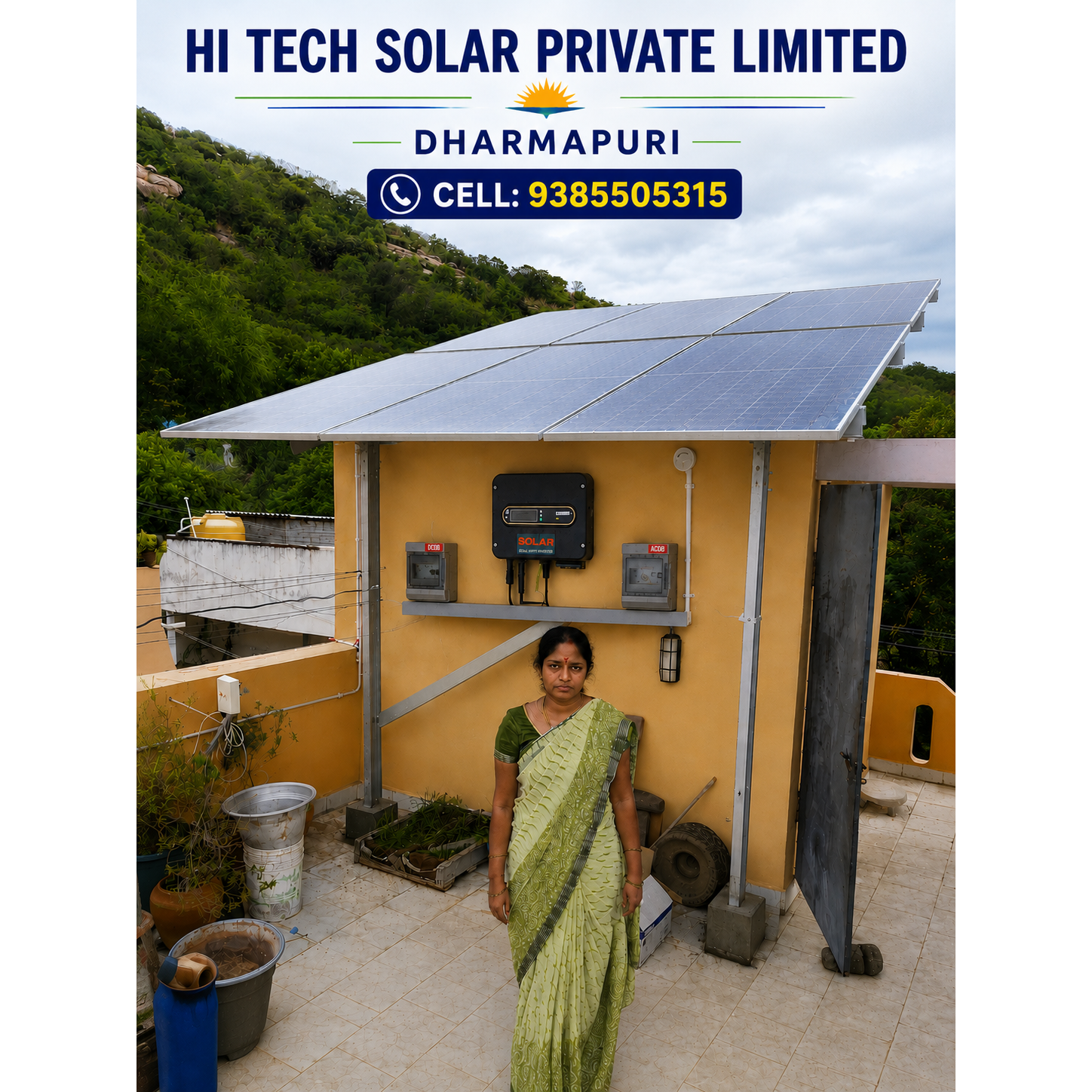 3KW Luminous Solar Panel Fixed in Thiruvannamalai