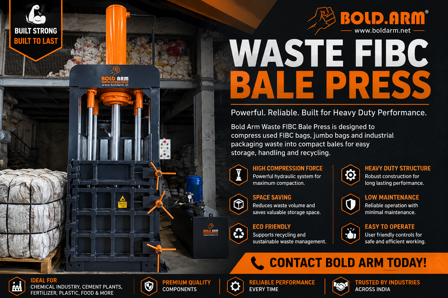Industrial Waste Bale Press Machine