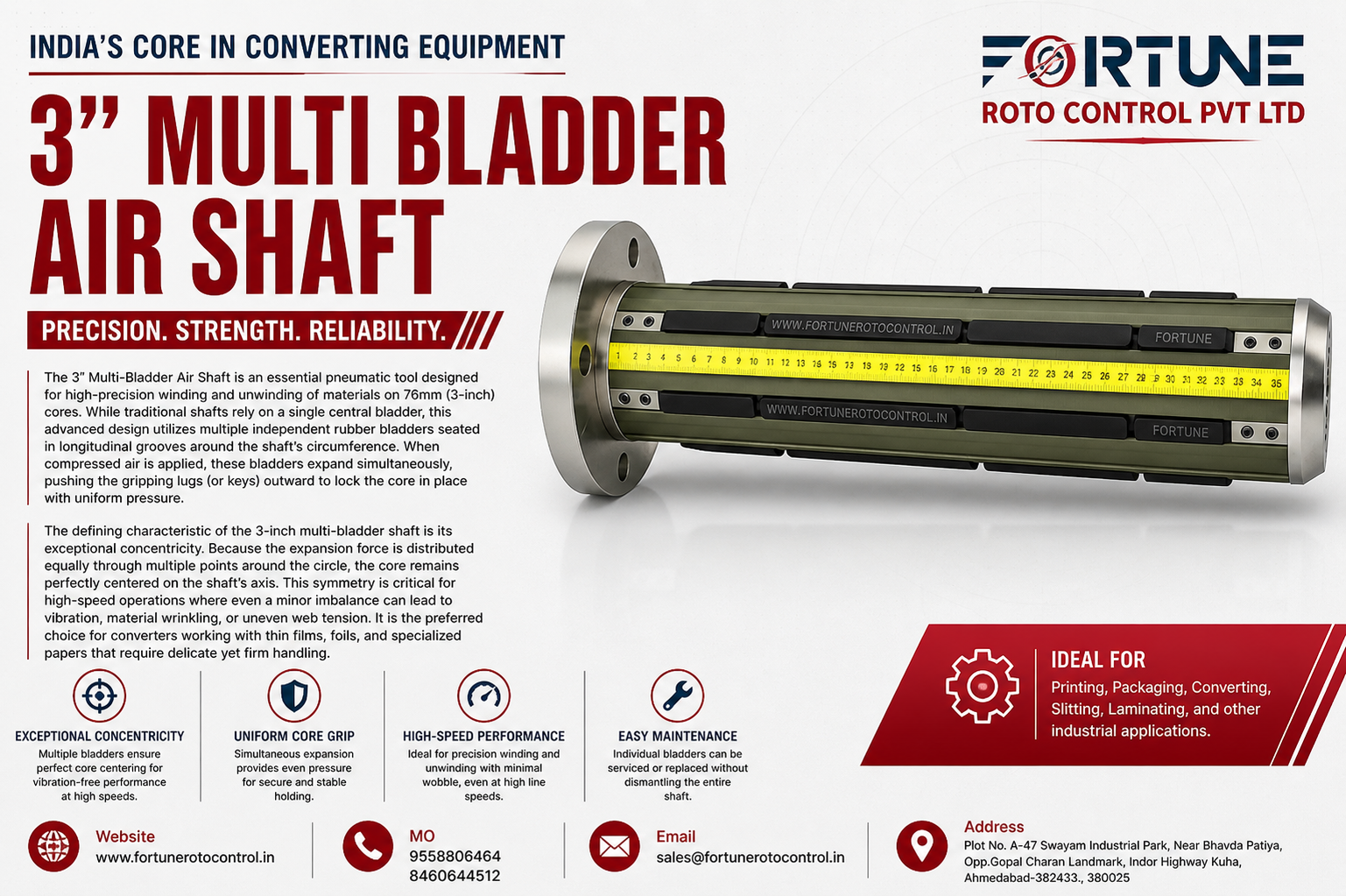 3" Multi Bladder Air Shaft