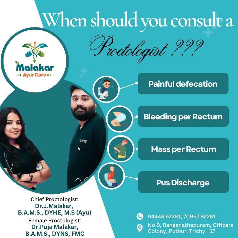 🌿 Kshar Sutra Treatment in Sastri road trichy | MALAKAR AYUR CARE ✨
Searching for Kshar Sutra Treat... main image