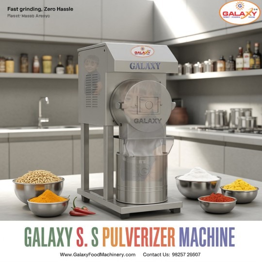 Commercial SS Pulverizer Manufacturer | Stainless Steel Grinding Machine | Galaxy Food Machinery