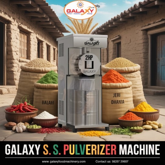 Food Grade SS Pulverizer Manufacturer | Hygienic Grinding Machine | Galaxy Food Machinery