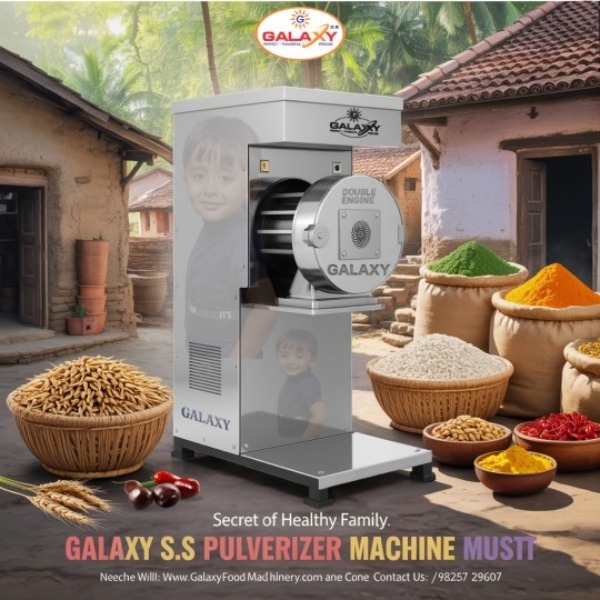 10 HP Double Chamber Pulverizer Manufacturer | Industrial Commercial Grinding Machine | Galaxy Food