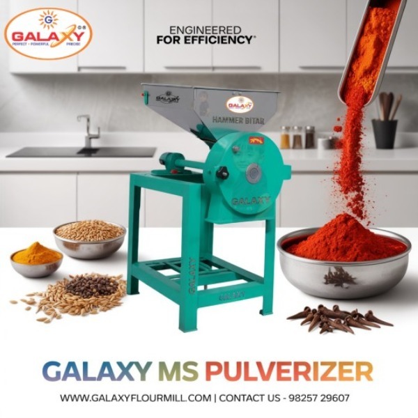 Hammer Mill Pulverizer Manufacturer | Heavy Duty Grinding Machine | Galaxy Food Machinery