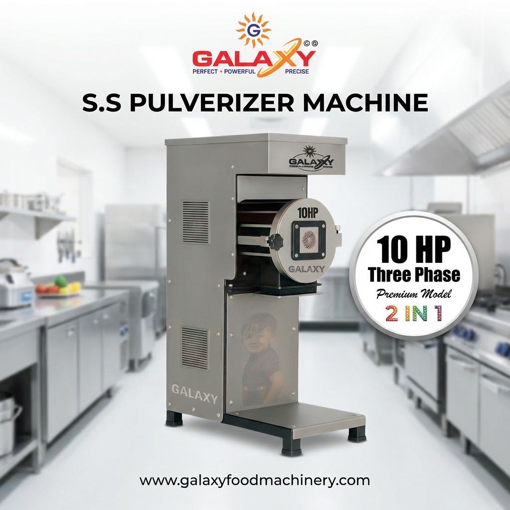 Pulverizer Machine Manufacturer in Jamnagar | Industrial Grinding Machine | Galaxy Food Machinery