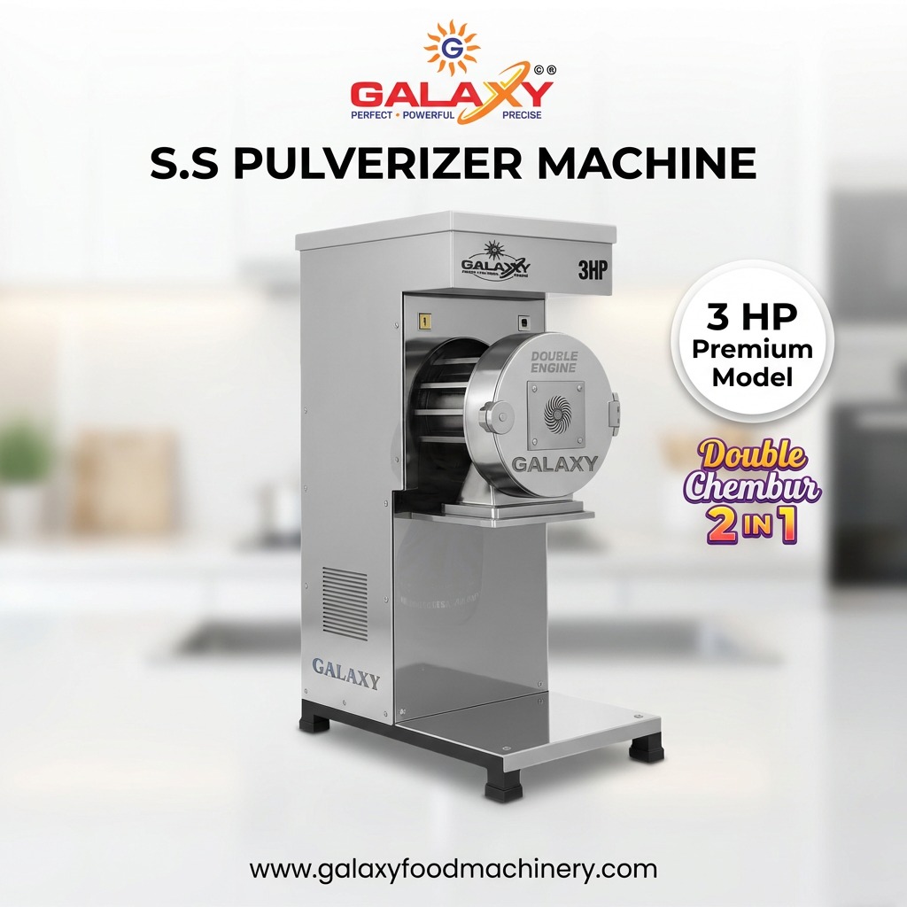 Pulverizer Machine Manufacturer in Nashik | Commercial Spice Grinding Machine | Galaxy Food Machiner
