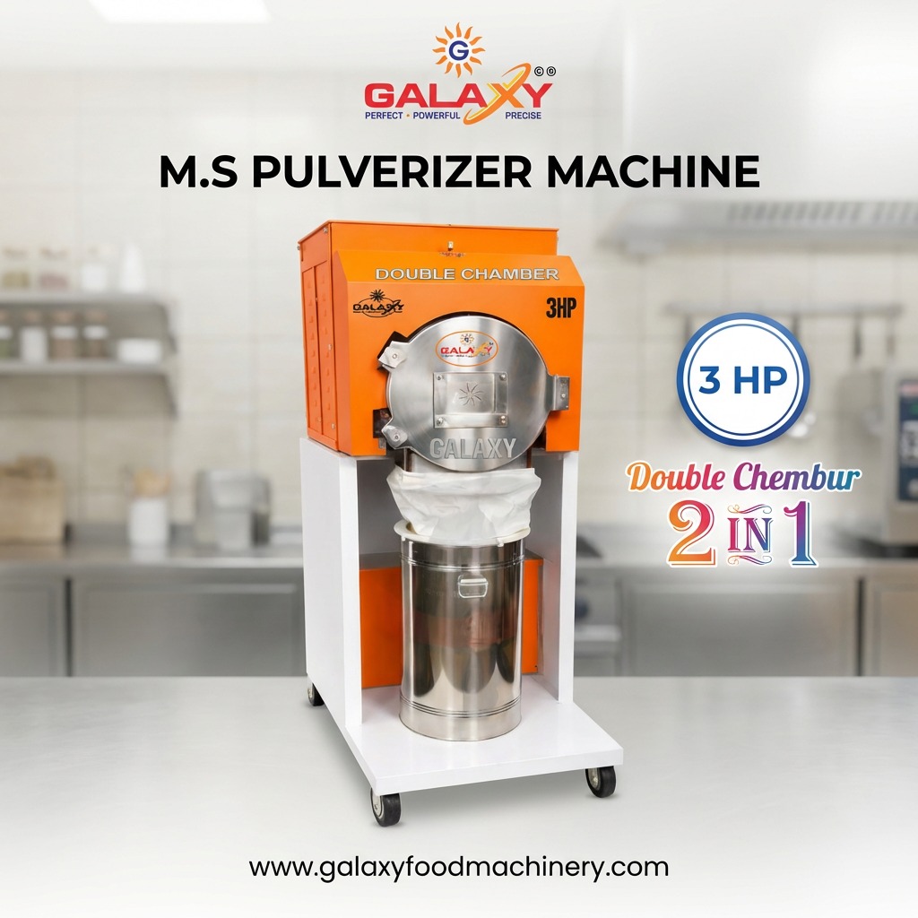Pulverizer Machine Manufacturer in Beed | Industrial Grinding Machine | Galaxy Food Machinery