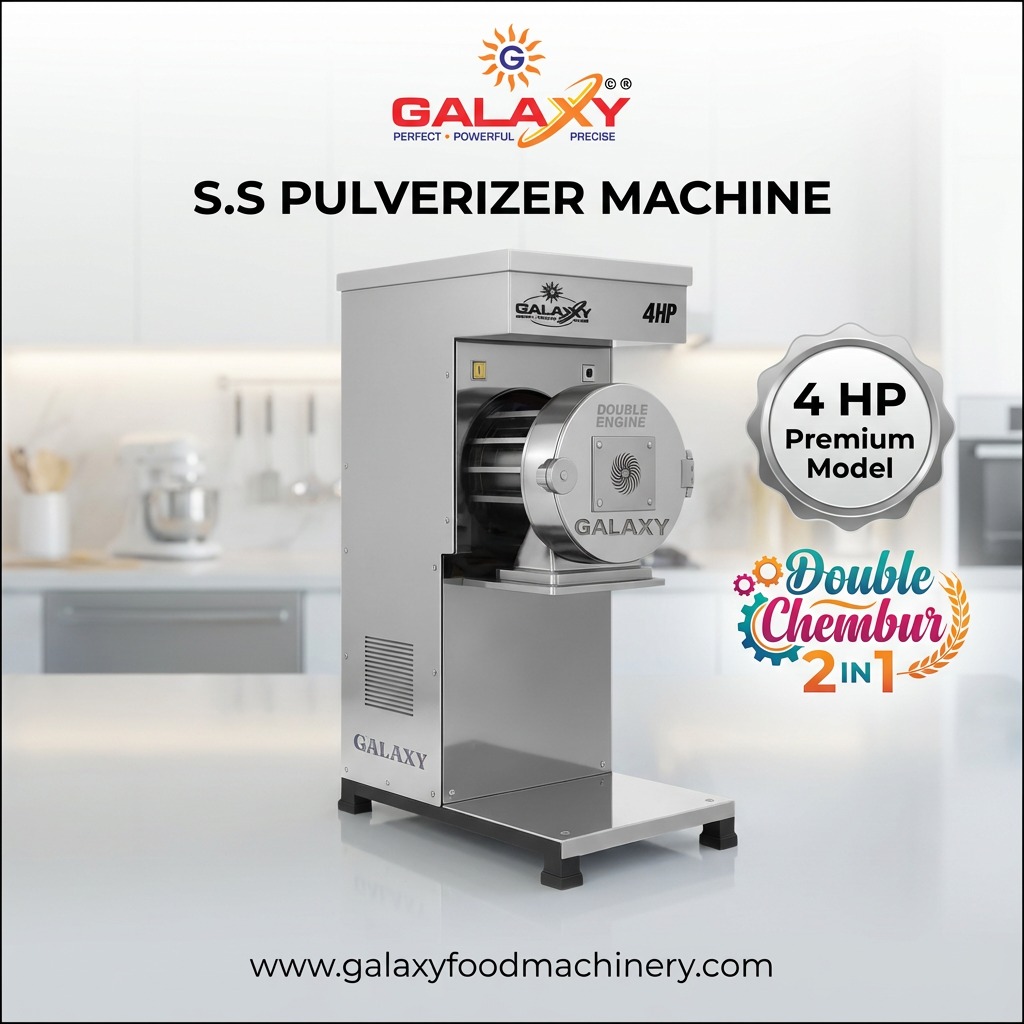 Pulverizer Machine Manufacturer in Vellore | Industrial Grinding Machine | Galaxy Food