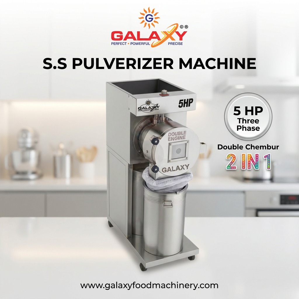Pulverizer Machine Manufacturer in Maharajpur | Heavy Duty Grinding Machine | Galaxy Food Machinery
