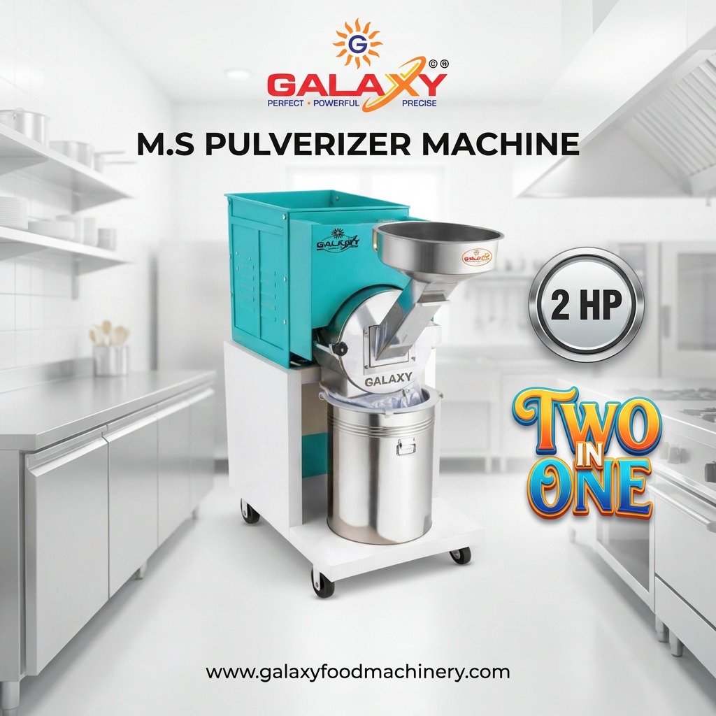Pulverizer Machine Manufacturer in Pandhana | Commercial Spice Grinding Machine | Galaxy Food Machin
