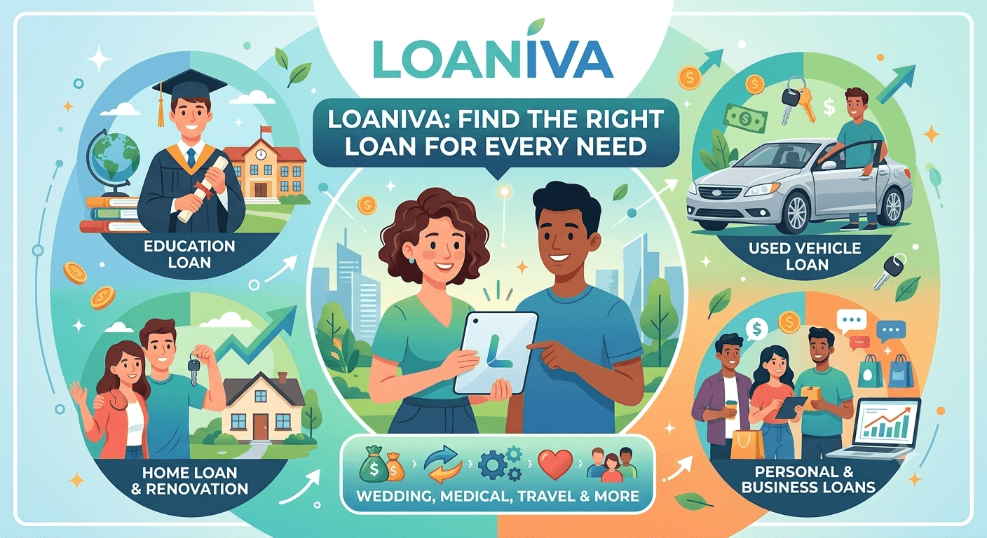 Loaniva: Find the Right Loan for Every Need – Personal, Education, Used Vehicle & More