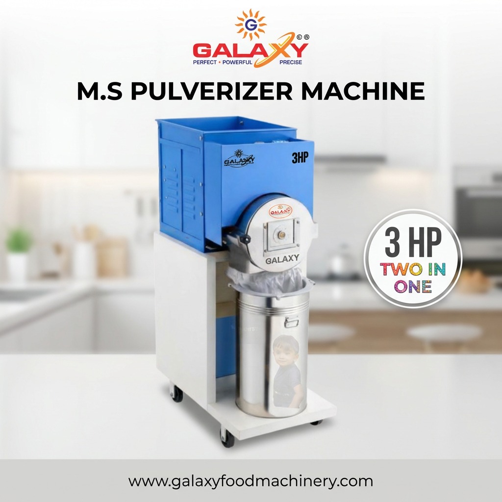Pulverizer Machine Manufacturer in Sironj | Commercial Spice Grinding Machine | Galaxy Food Machiner