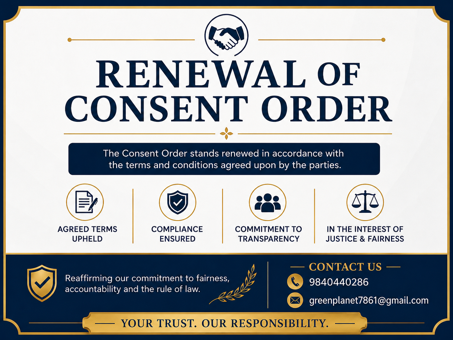 Renewal of