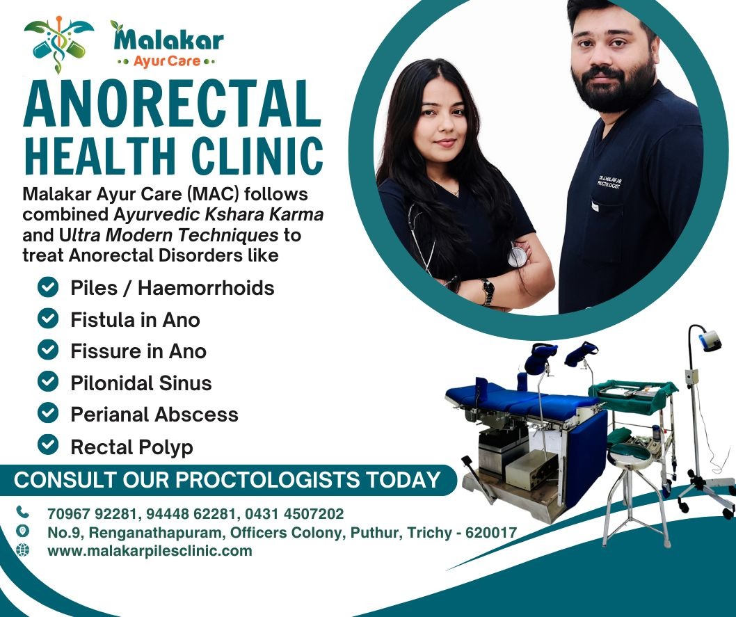 🌿 Ayurvedic Fistula Clinic in Srirangam trichy | MALAKAR AYUR CARE ✨ main image