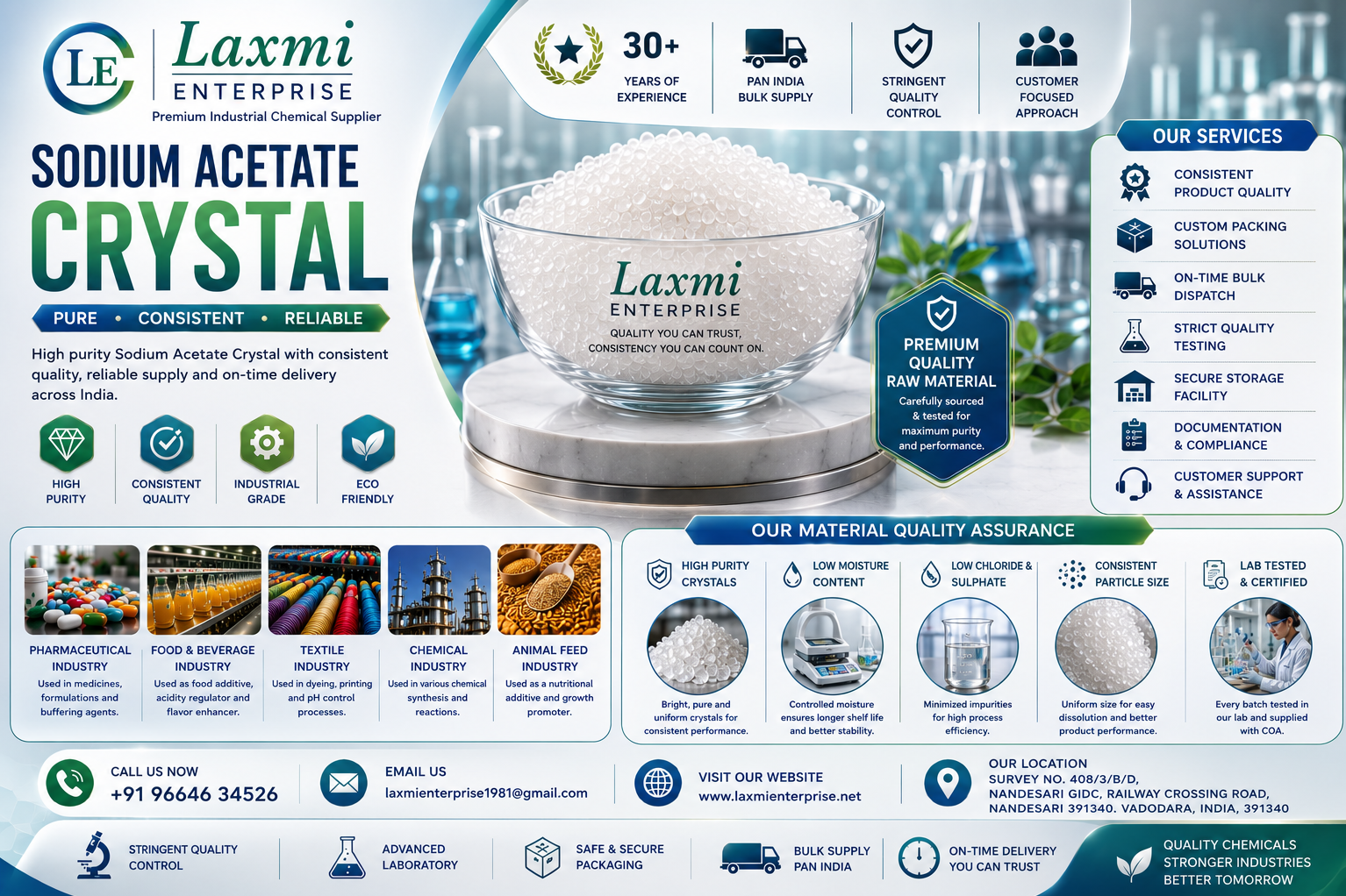 Sodium Acetate in Poultry Feed Manufacturing