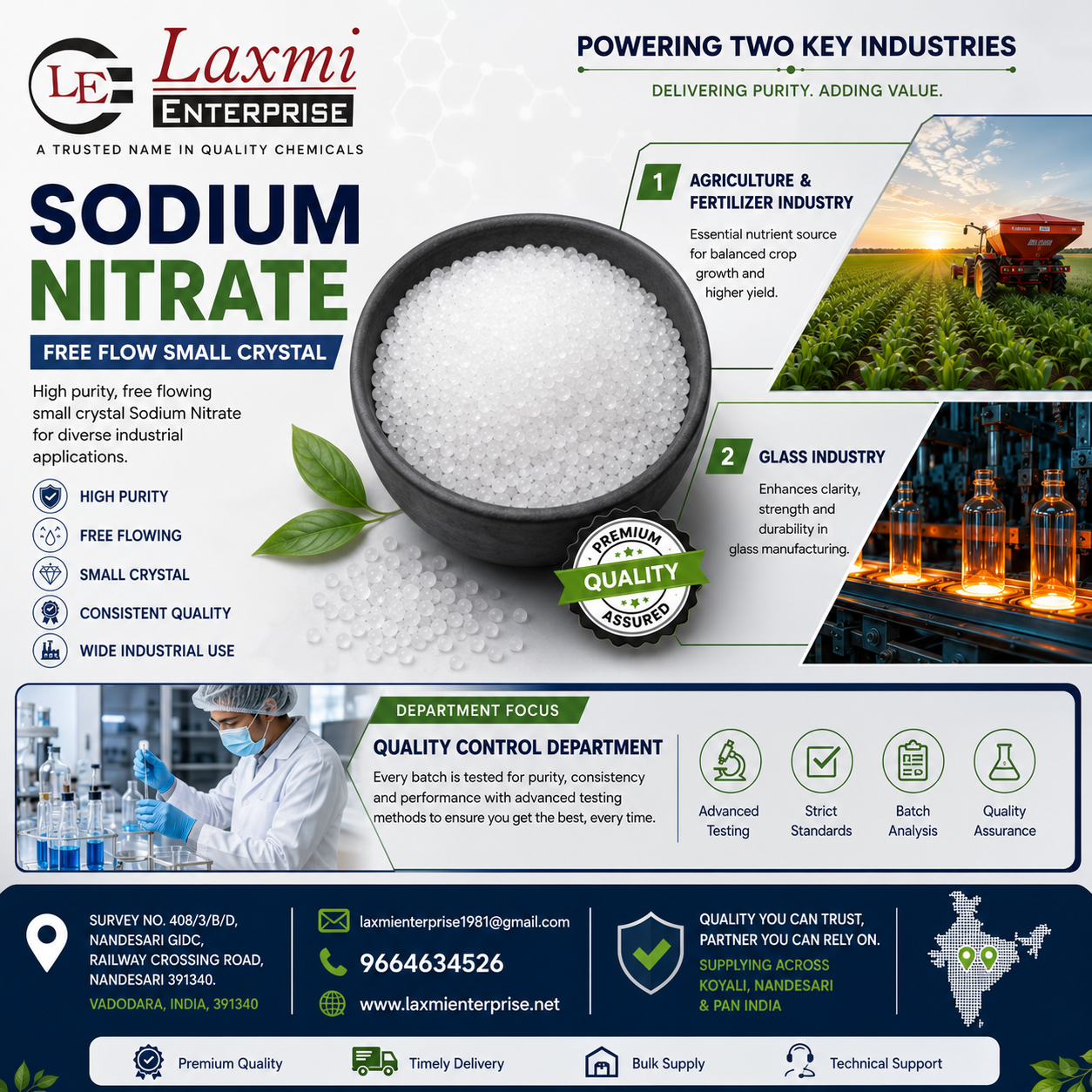 How to Evaluate Sodium Nitrate Free Flow Before Purchasing