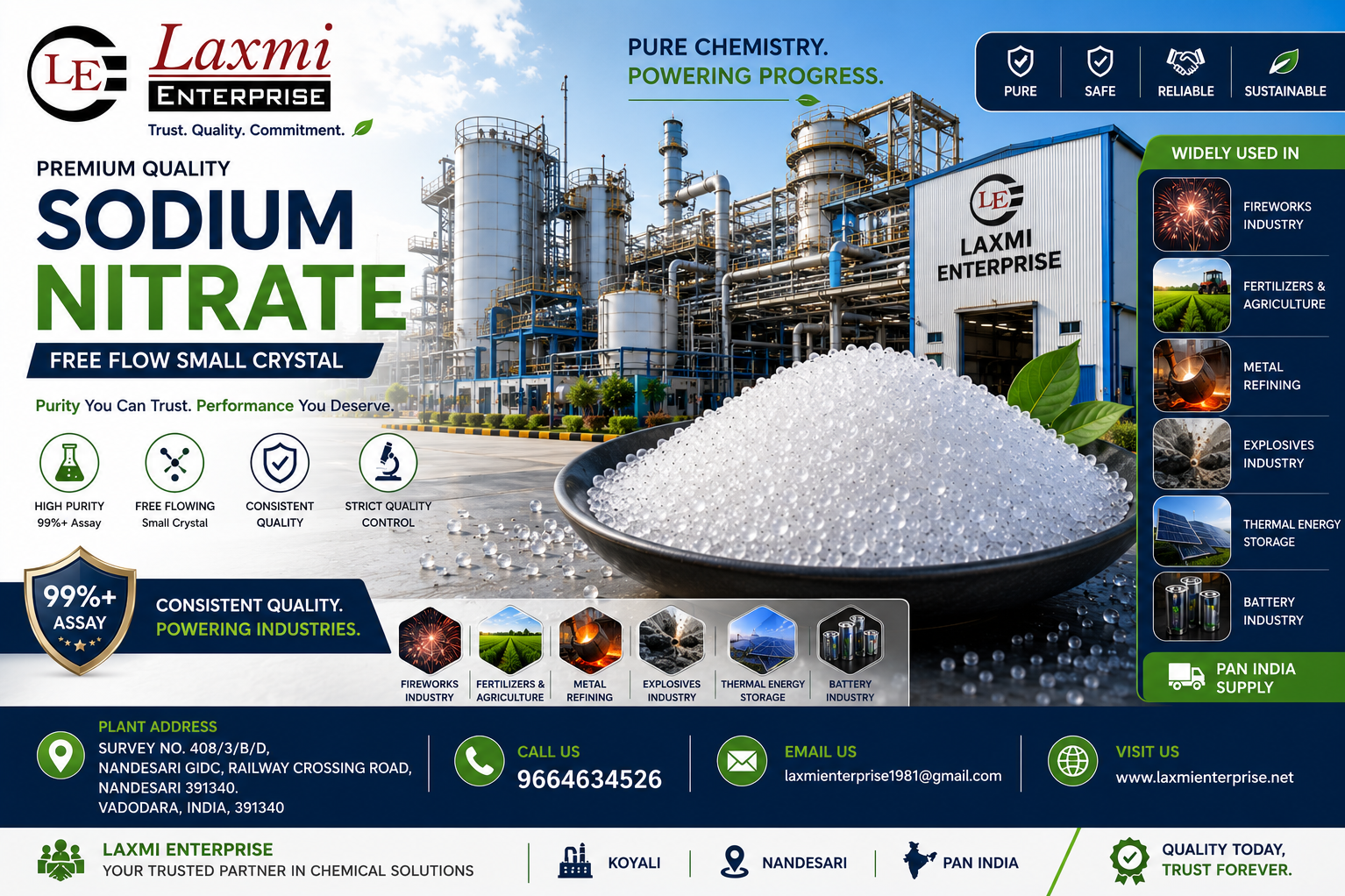 Supply Chain & Logistics Engineering of Sodium Nitrate Free Flow