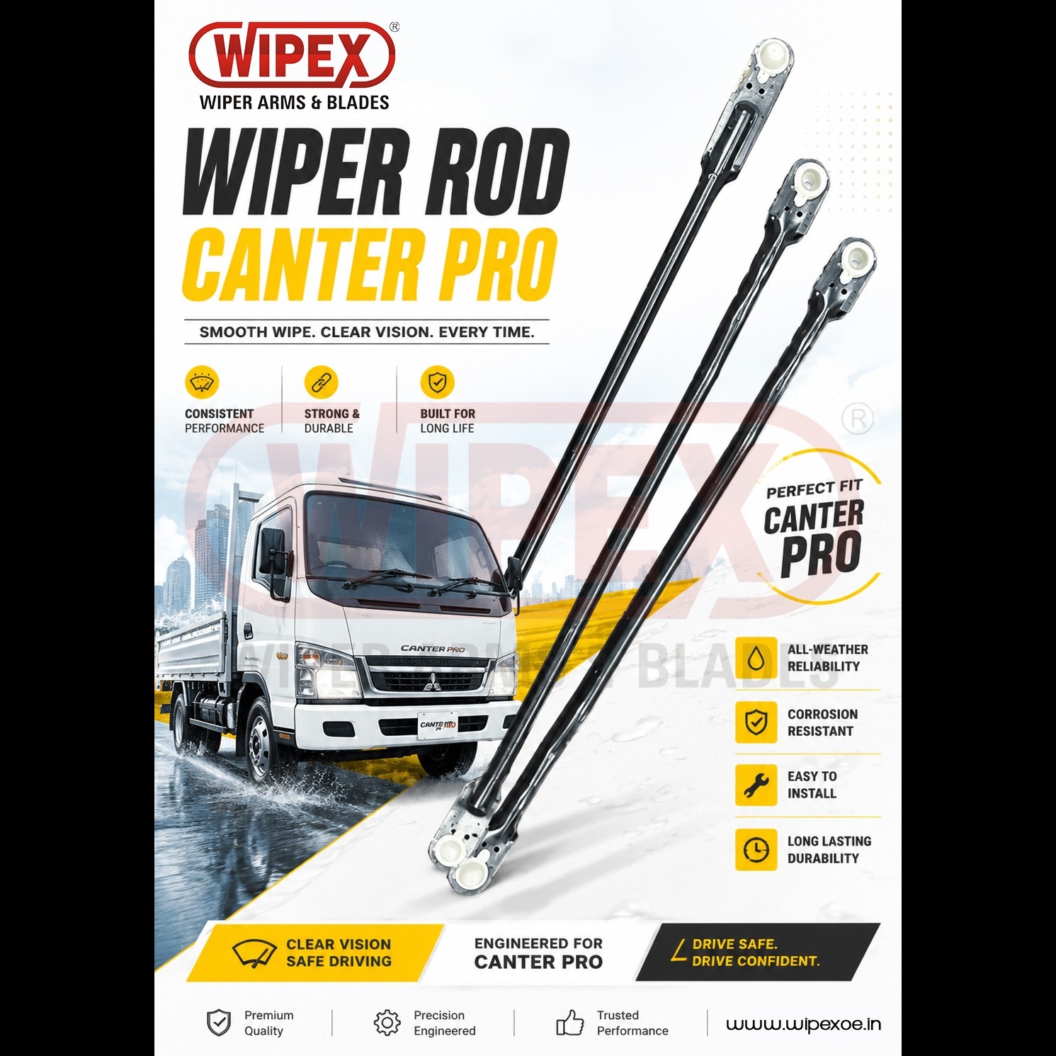 Automobile Wiper Rod Manufacturer in Delhi | Wipex Industries