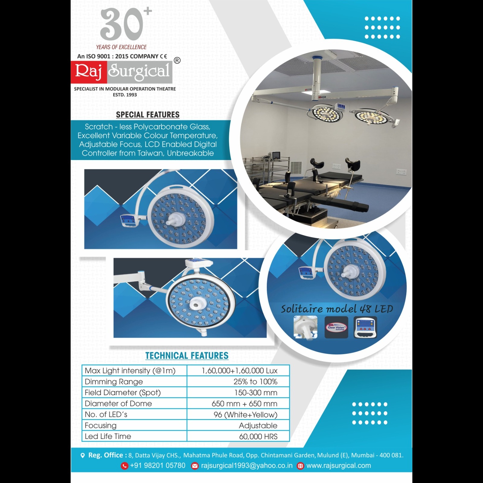 LED Operating Light in Mumbai