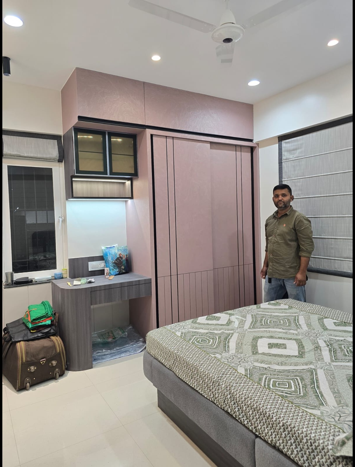 Elegant Bedroom Interior by Sun Modular Kitchen