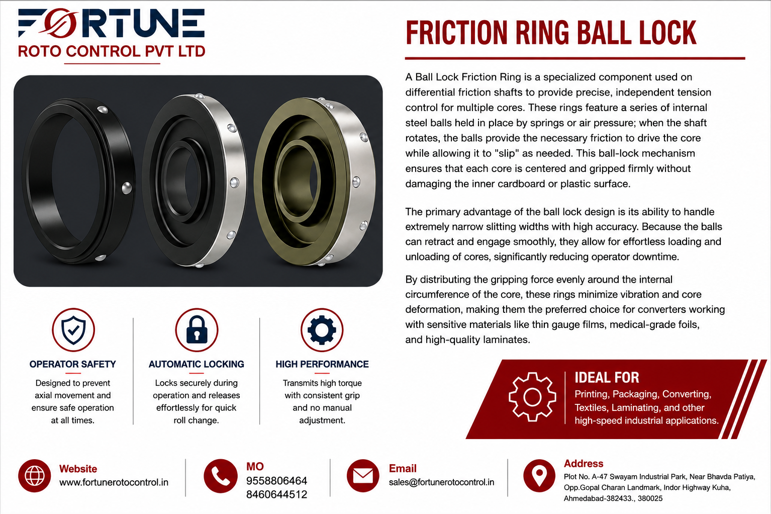 Friction Ring Ball Lock: