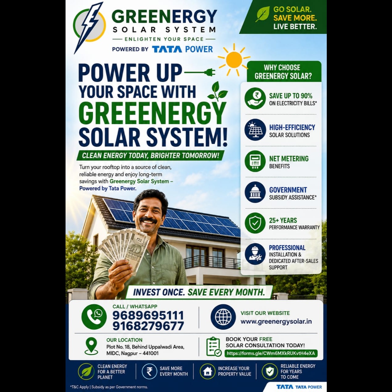 Switch to Solar. Switch to Savings. ⚡
Har mahine badhte electricity bills se pareshan? Ab waqt hai...