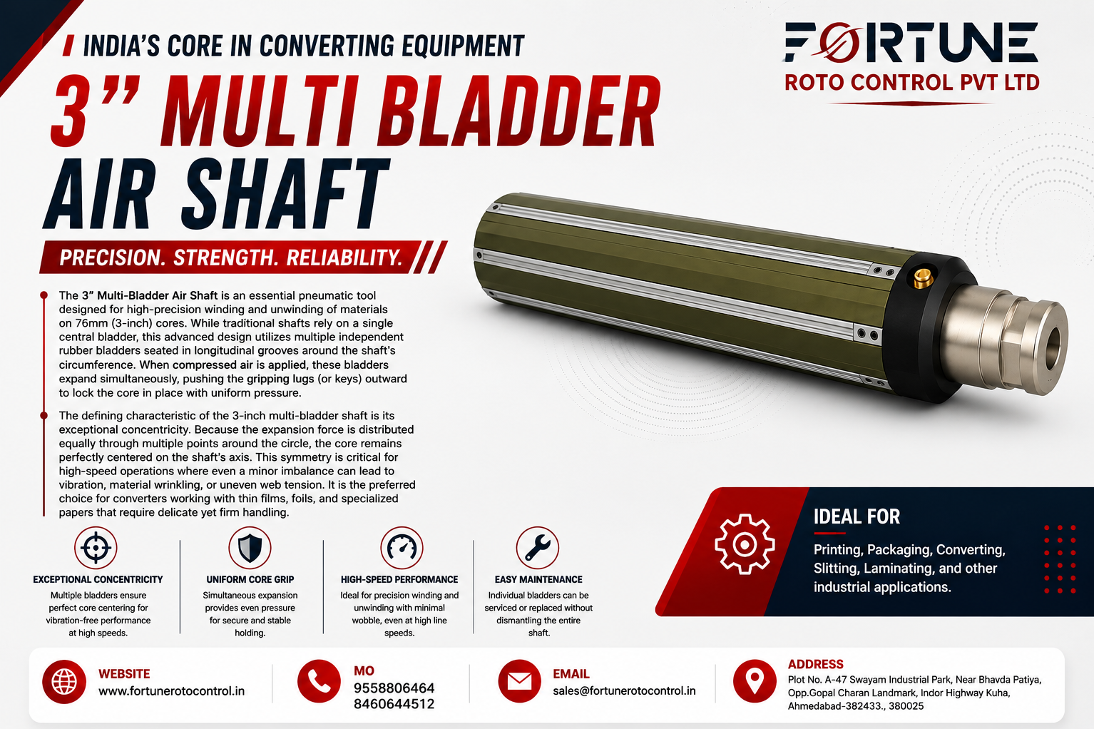 3" Multi Bladder Air Shaft