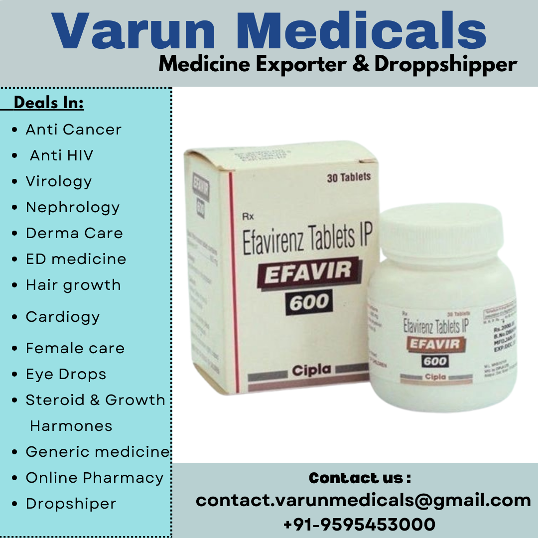 Efavirenz Tablets Supplier, Dealer, Exporter