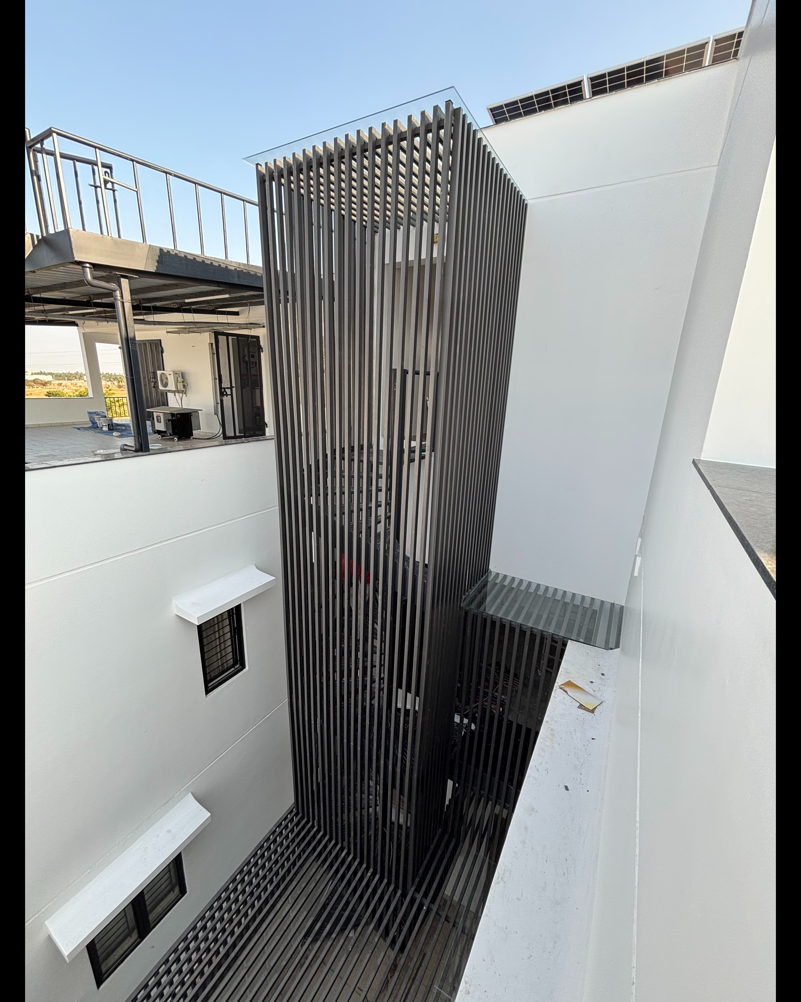 Aluminium Staircase Trellis | Modern Architectural Staircase Enclosure | CLASSICAL GATES