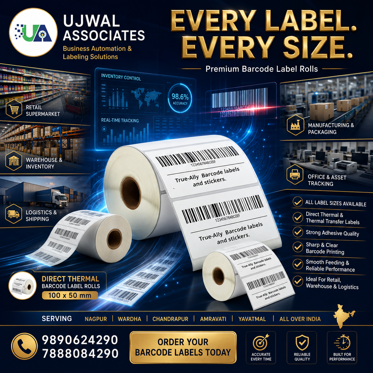 Barcode Label Roll Manufacturer