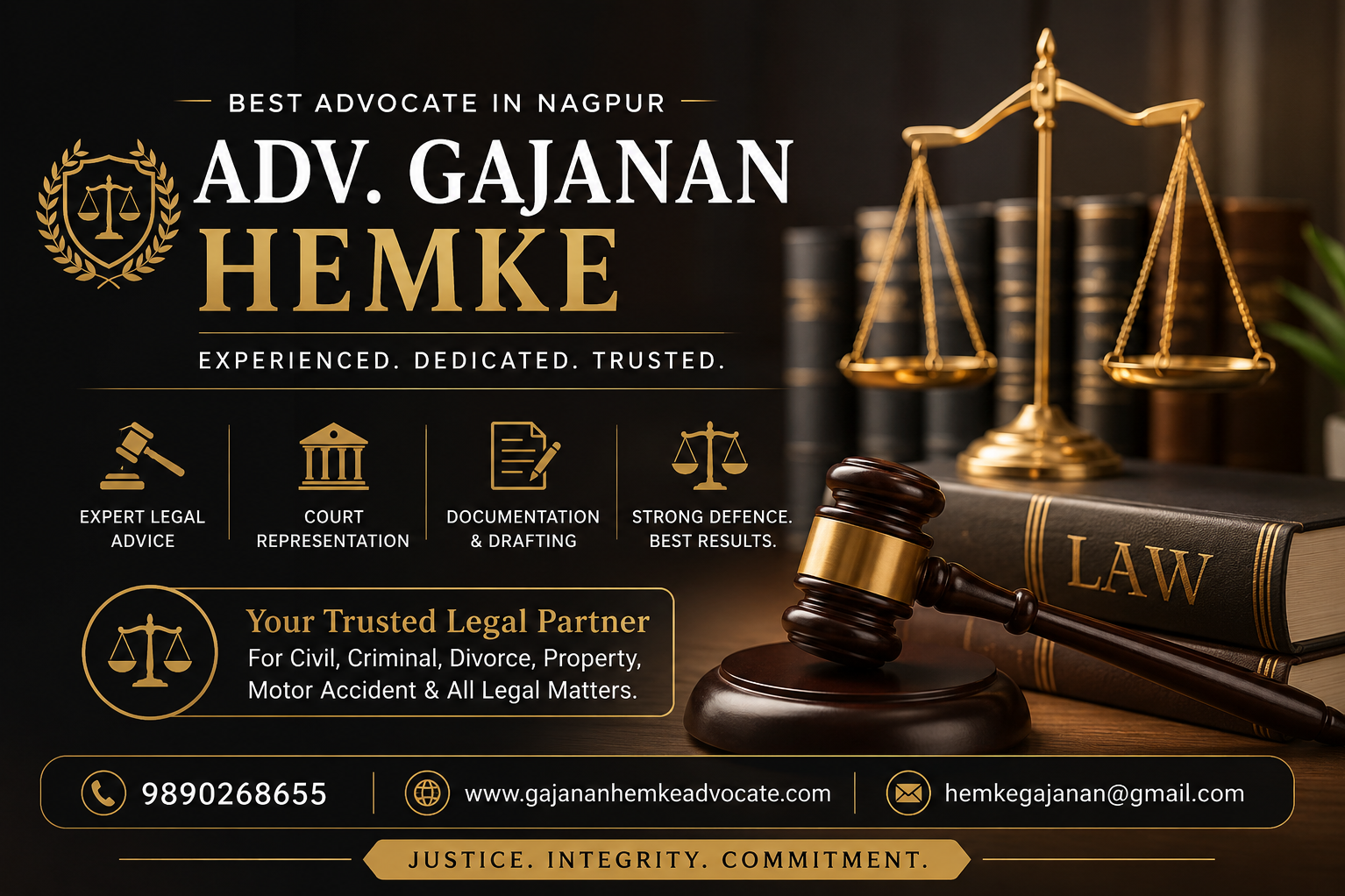 Best Advocate in Nagpur – Adv. Gajanan Hemke