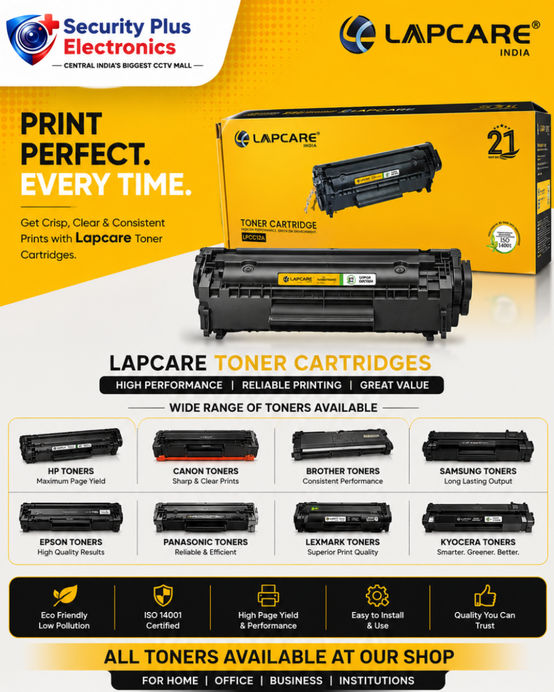 Lapcare Printer Cartridges – Compatible with All Major Printer Brands