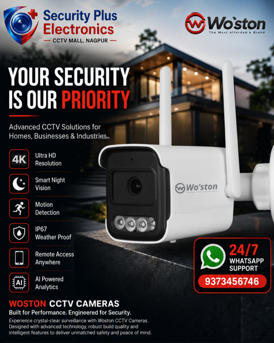Your Security Is Our Priority – Protect What Matters with Woston HD Cameras