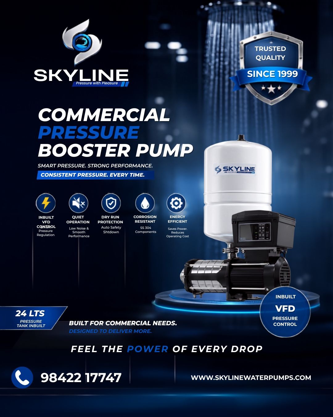Smart Water Pressure. Powerful Performance.