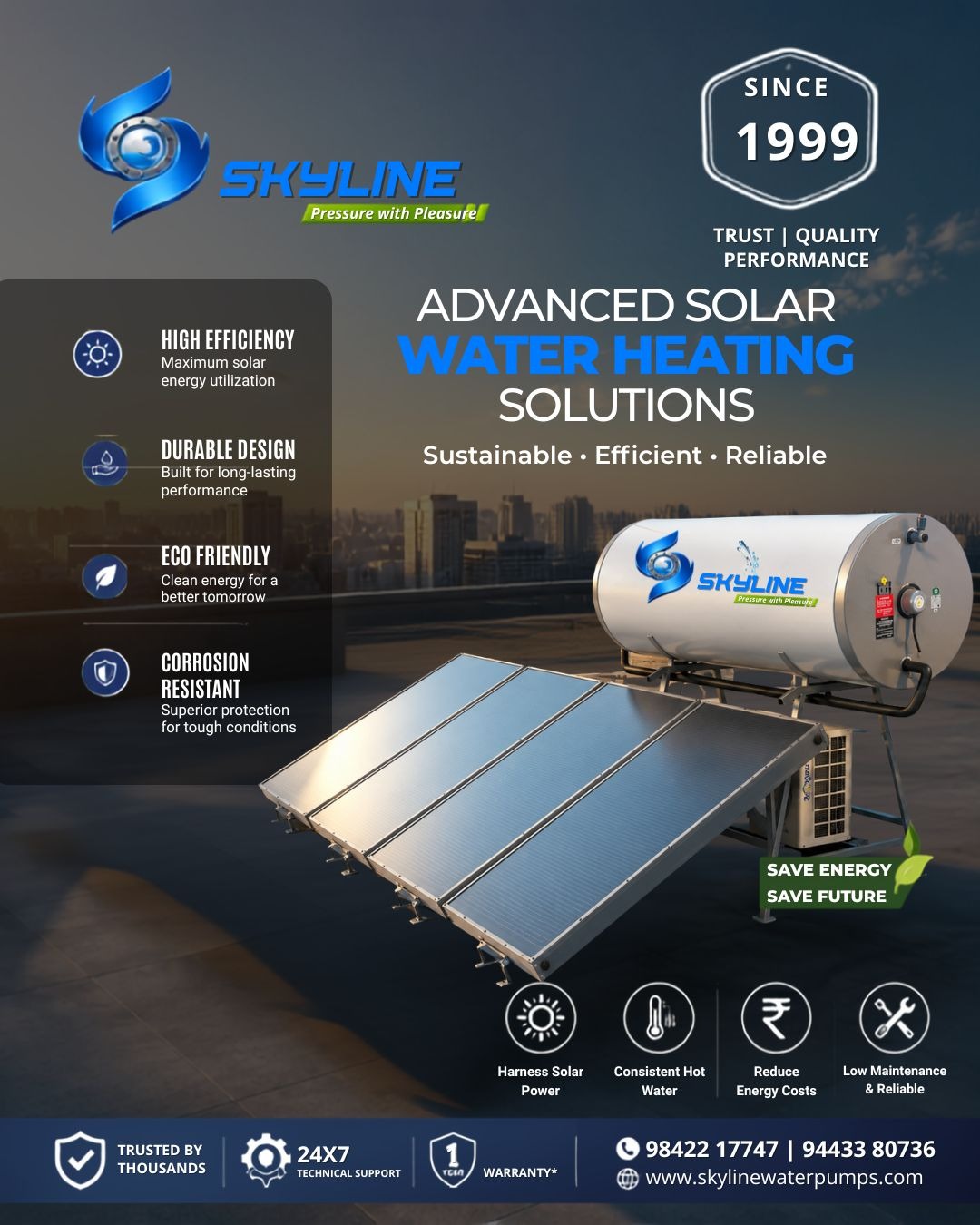 Turn Sunshine into Smart Savings!
Experience the power of renewable energy with Skyline Advanced So...