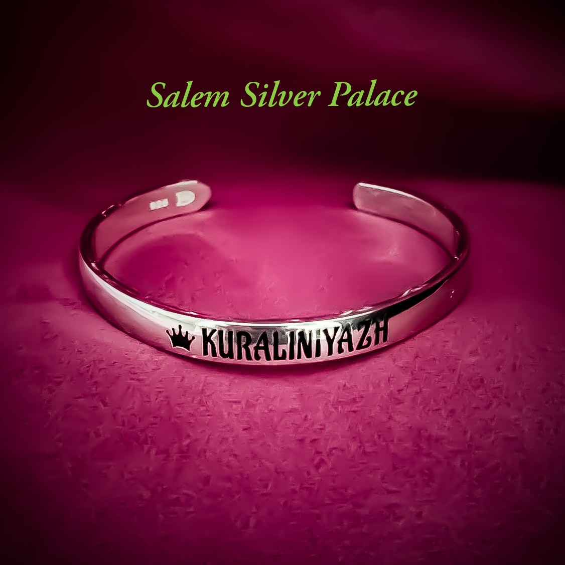 Silver Name Kada
Special Customised Order
For More Information Visit Our Website
www.salemsilver...