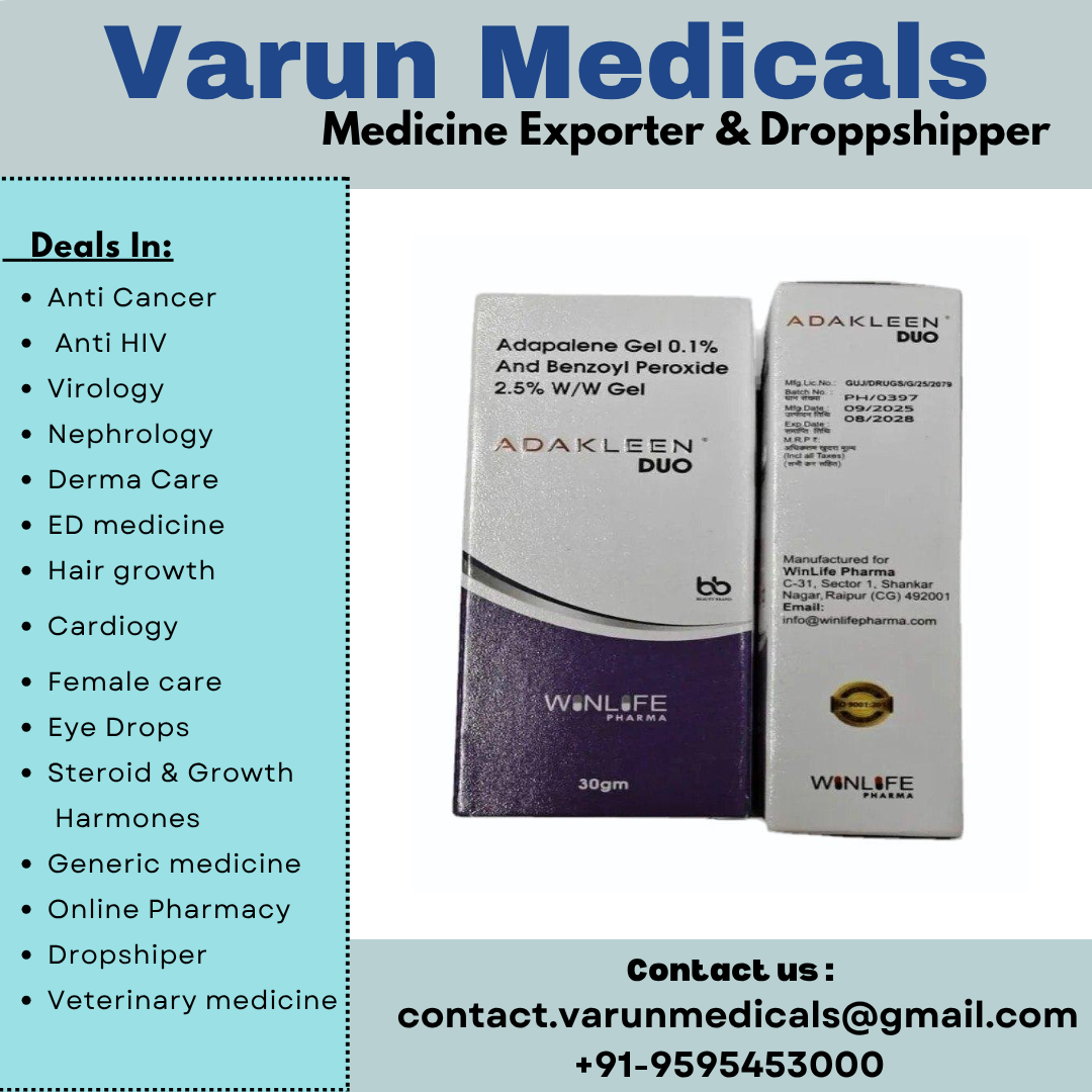 Adapalene & Benzoyl Peroxide Gel Supplier, Dealer, Exporter
