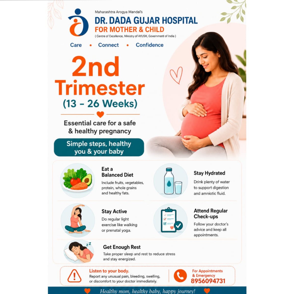 🤰 2nd Trimester of Pregnancy

Second trimester main image
