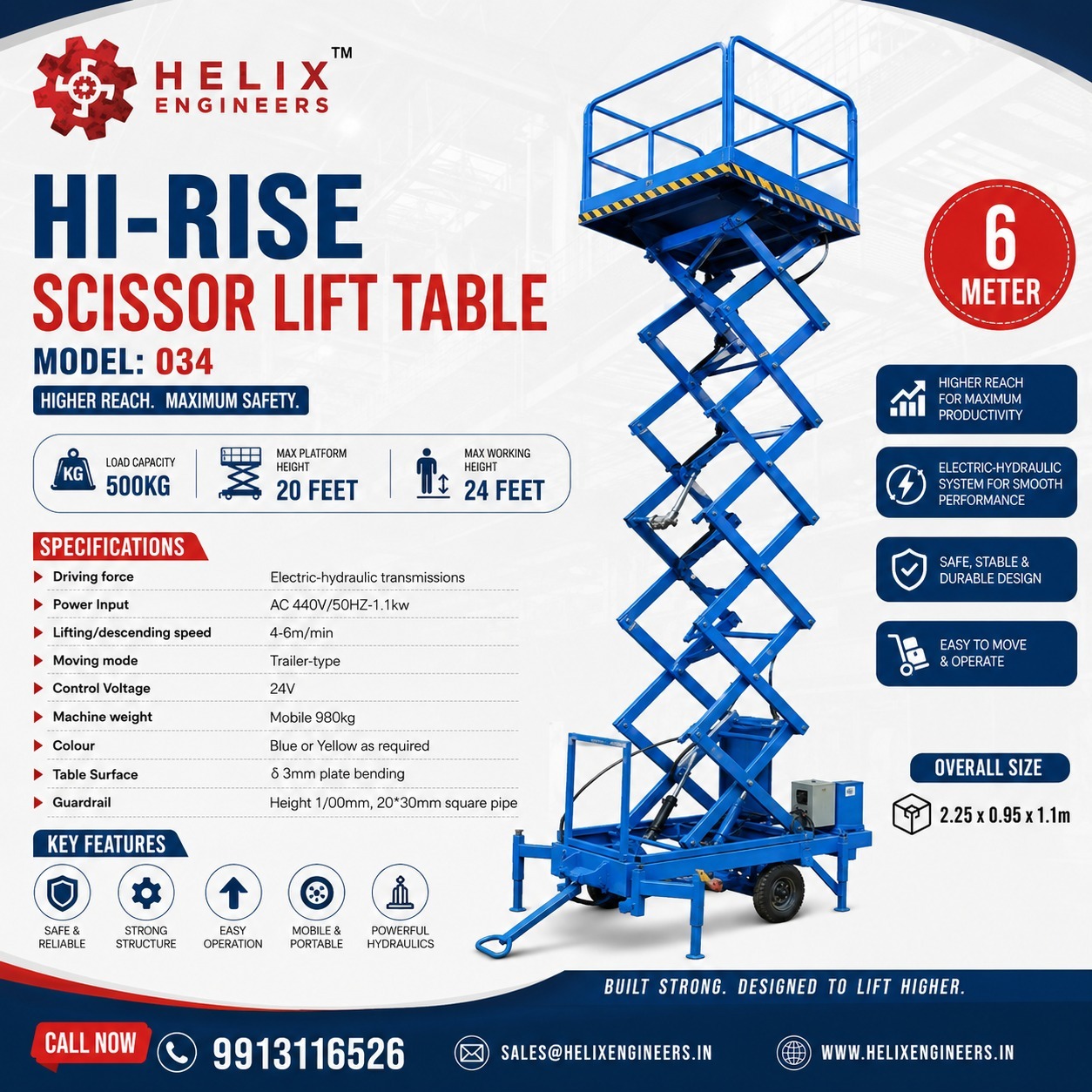 Hydraulic Scissor Lift Supplier in Hosur