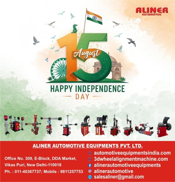 Aliner Automotive Equipment's Team Wishing you Happy Independence Day