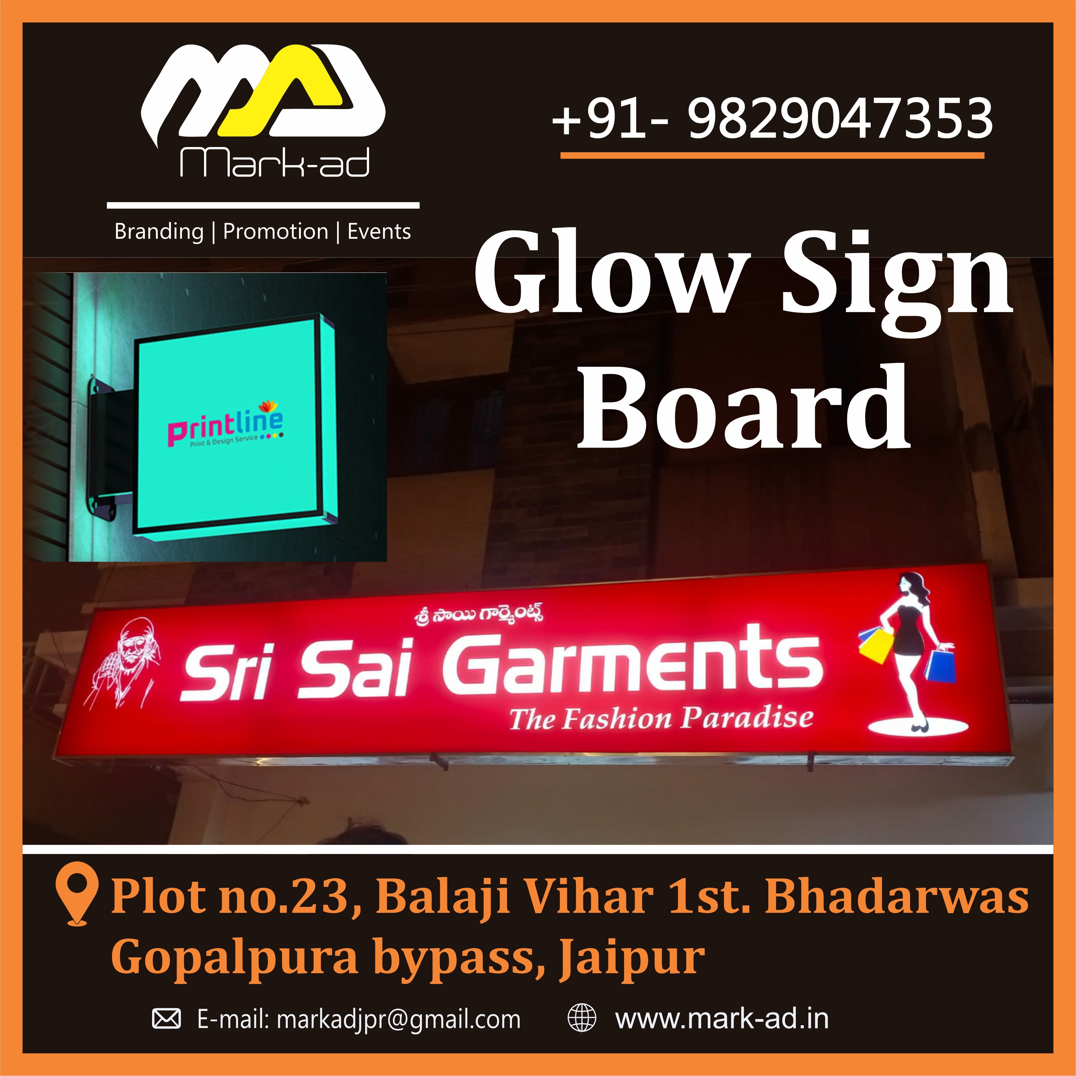 Best Glow Sing Board in Jaipur Rajasthan