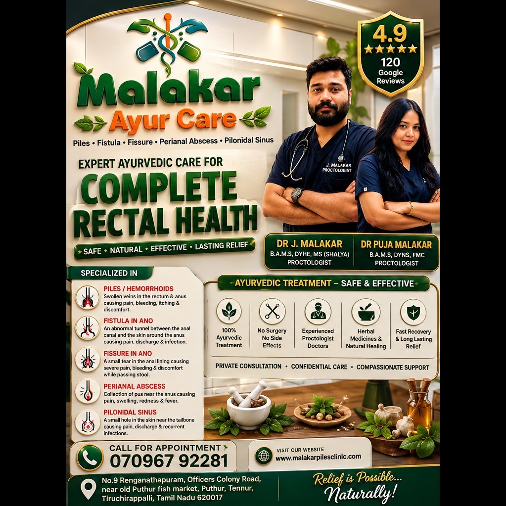 🌿 Perianal Abscess Treatment in Trichy | MALAKAR AYUR CARE ✨ main image