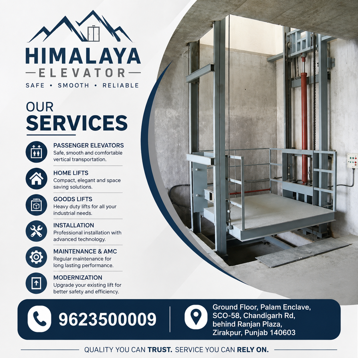 Industrial Lift in Mohali – Heavy-Duty Industrial Elevator Solutions by Himalaya Elevator